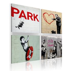 Schilderij – Banksy – stedelijke inspiratie