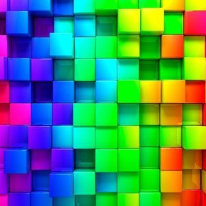 Fotobehang – Colourful Cubes