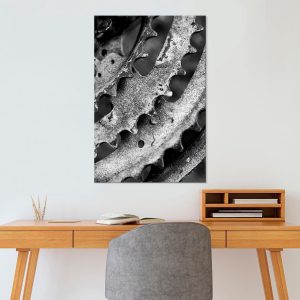 Schilderij – Gears (1 Part) Vertical