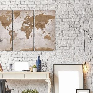 Schilderij – Vintage Map: Oriental Travels