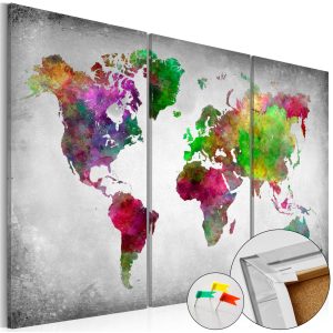 Afbeelding op kurk – Diversity of World [Cork Map]
